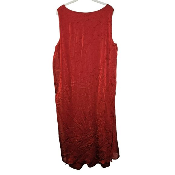 My Size Australia 18 Red Maxi Tank Dress Plus Size Long Stretch Knit – Excellent - Picture 4 of 6